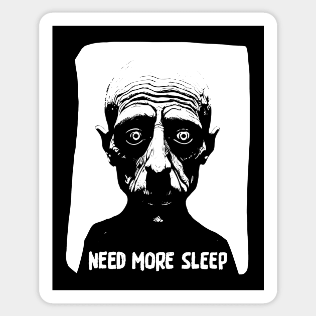 Need More Sleep Sticker by RoughTraces